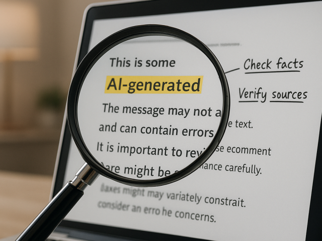 How do I fact-check AI blog content?
