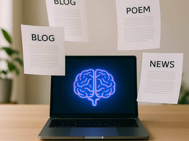 What topics can AI write about?