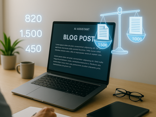 How long should an AI-generated blog post be?