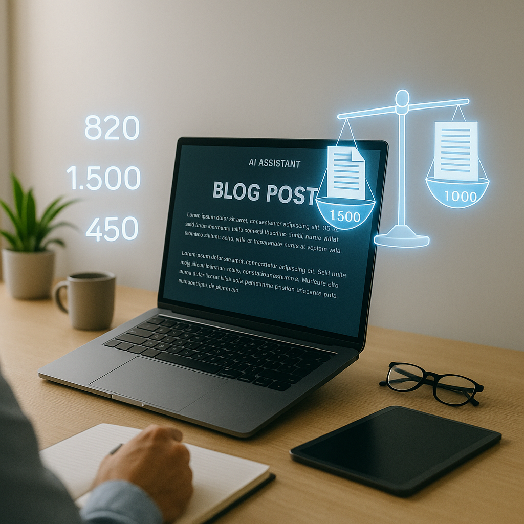 How long should an AI-generated blog post be?