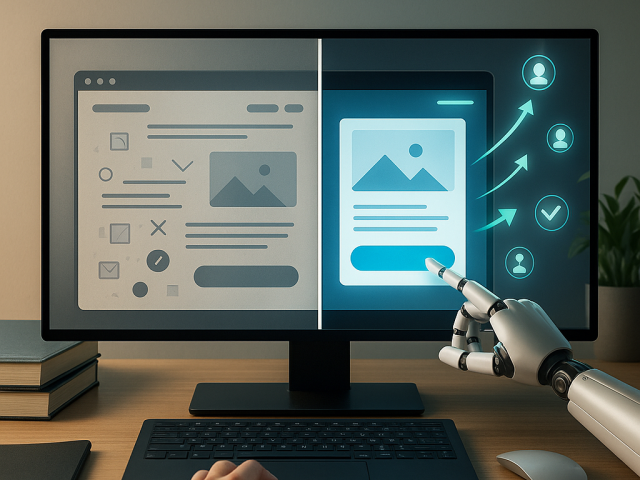 Can AI help improve landing page lead conversion rates?
