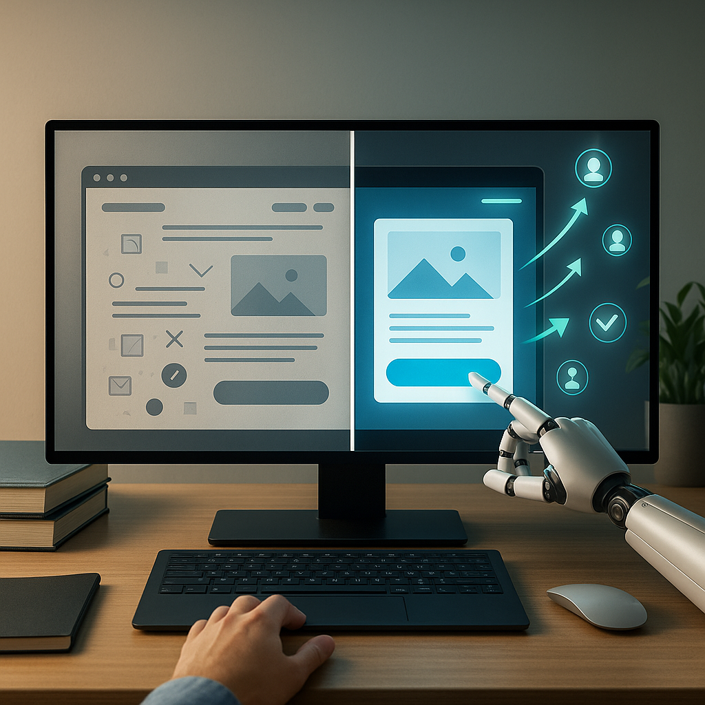 Can AI help improve landing page lead conversion rates?