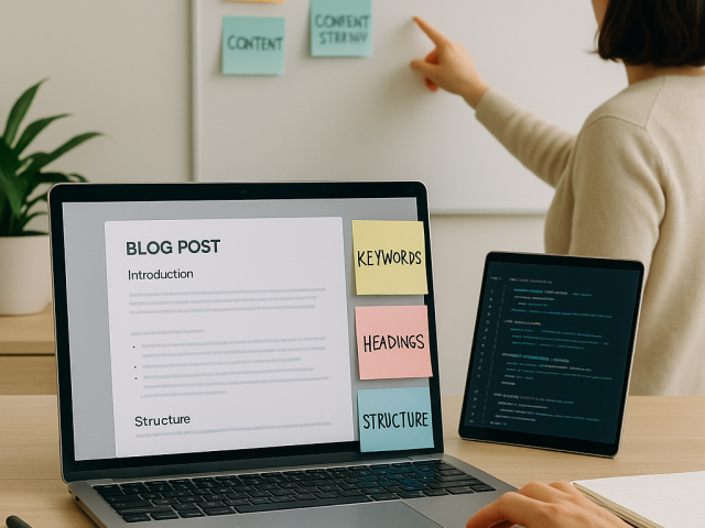 How do I structure blog content for SEO?
