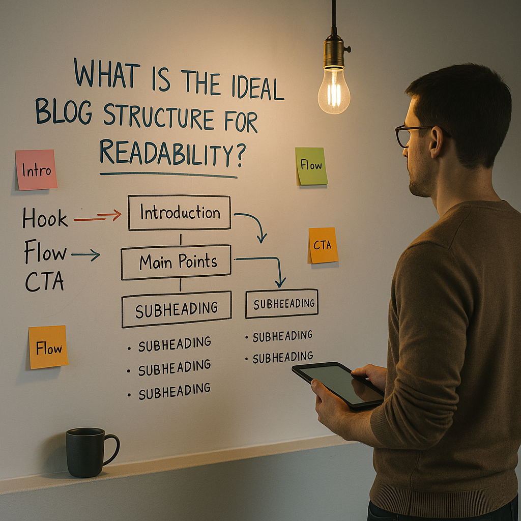 What is the ideal blog structure for readability?