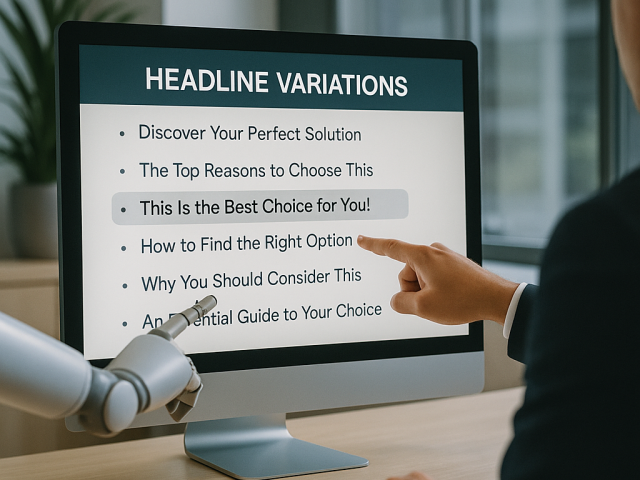 Can AI generate persuasive headlines for landing pages?